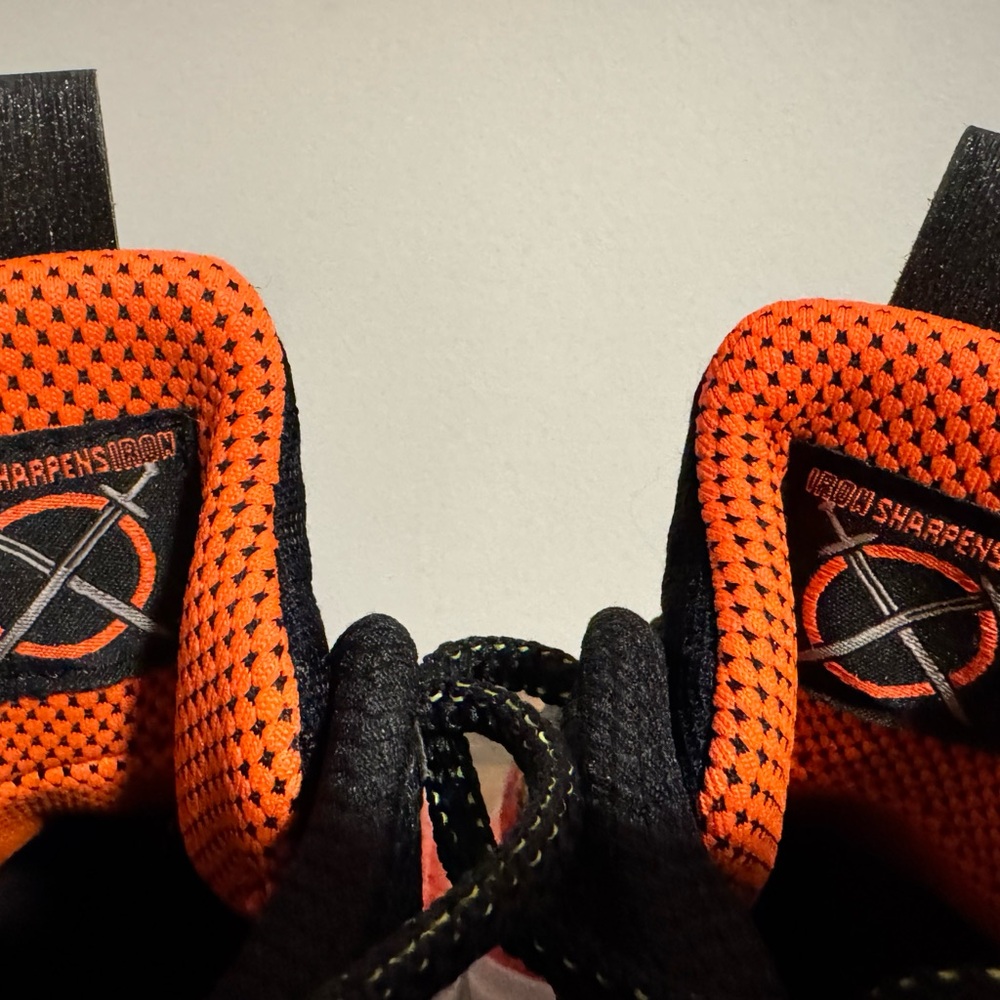 Under Armour Black and Orange Stephan Curry Flow Basketball Sneakers - Picture 5 of 7